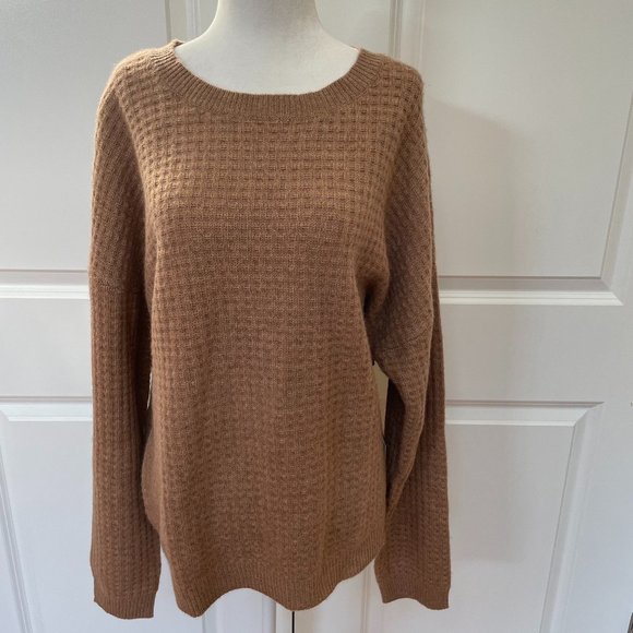 Waffle Pattern Cashmere Sweater from Rachel Zoe - Picture 1 of 7